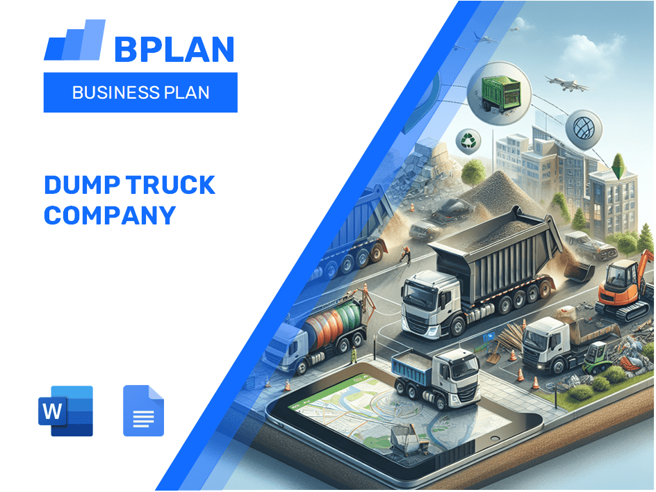 Dump Truck Business Plan Template (2024)