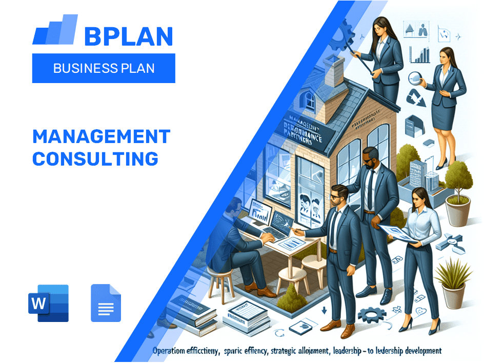 Management Consulting Business Plan Template BPlan AI