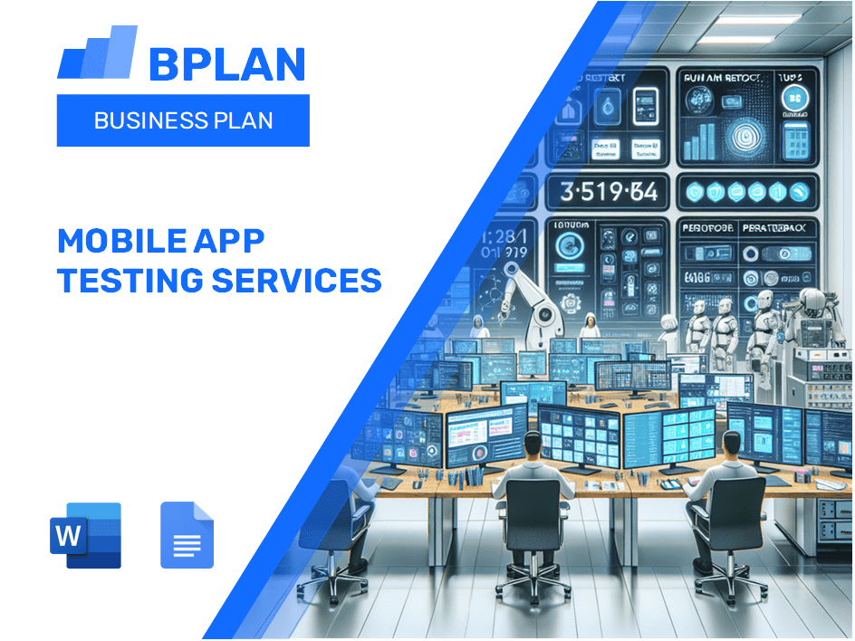 Mobile App Testing Business Plan Template