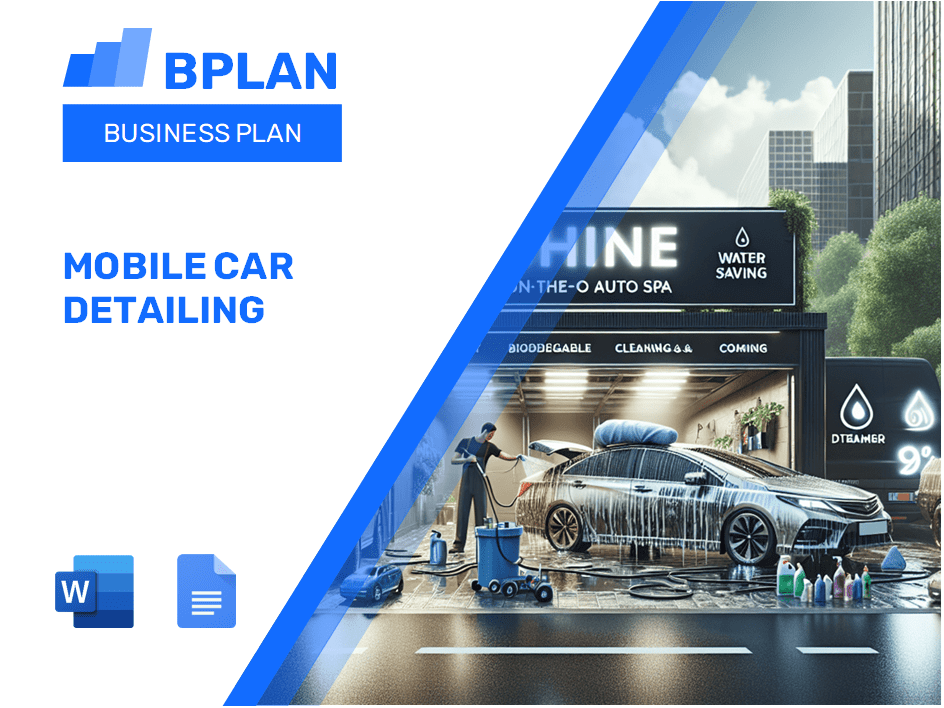 Mobile Car Detailing Business Plan