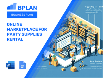 Online Marketplace For Party Supplies Rental Business Plan