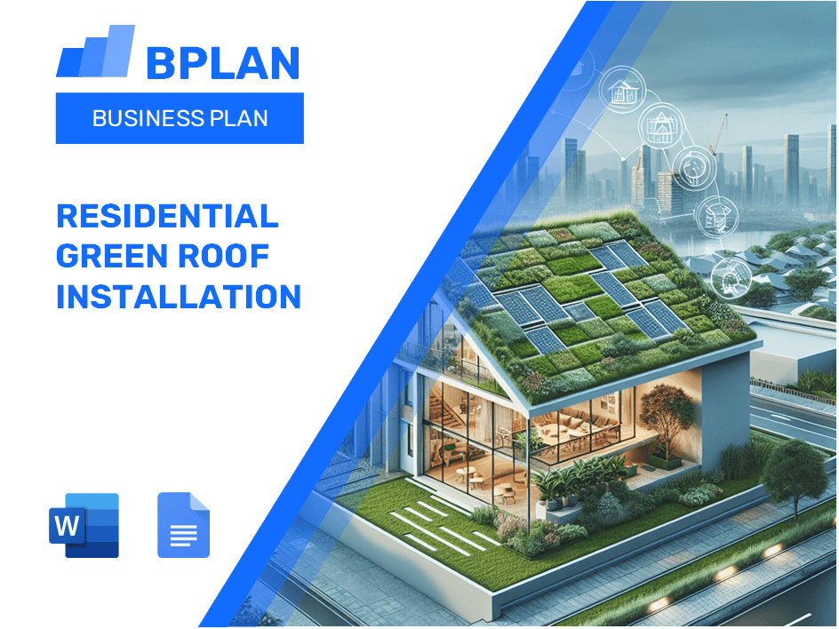 Residential Green Roof Installation Business Plan - Eco Roof Installation Planning Development