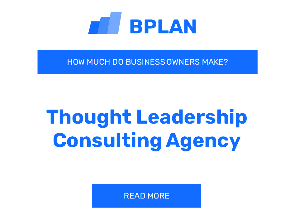 How Much Do Thought Leadership Consulting Agency Business Owners Make?