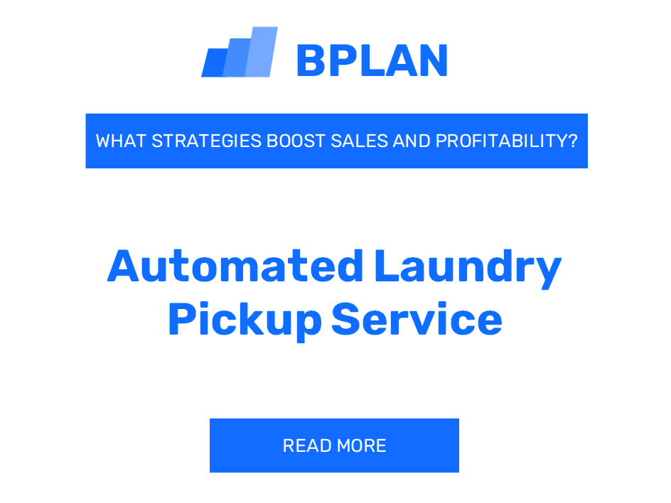 How Can Strategies Elevate Sales and Profits for an Automated Laundry Pickup Service Business?
