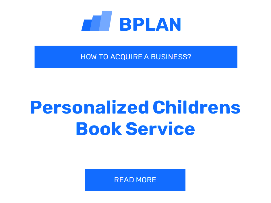 How to Purchase a Personalized Children's Book Service Business?