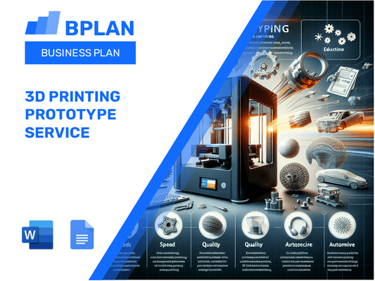 3D Printing Prototype Service Business Plan
