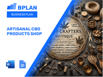 Artisanal Cbd Products Shop Business Plan