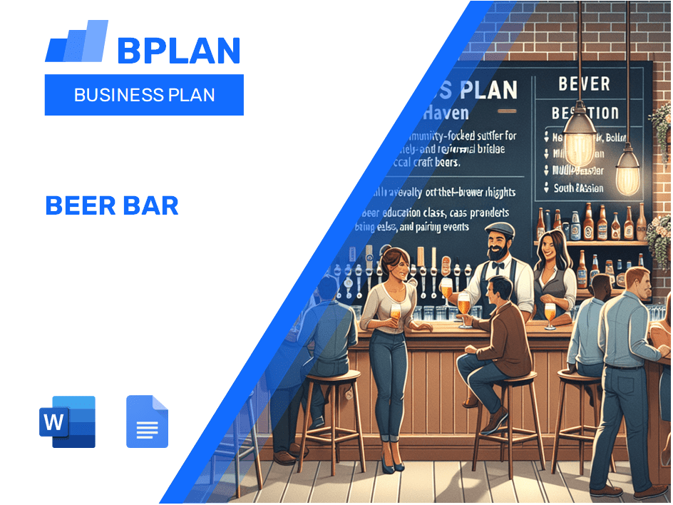 Beer Bar Business Plan