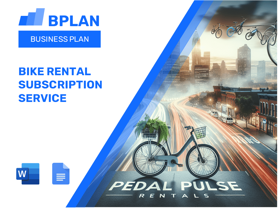 Bike Rental Subscription Service Business Plan