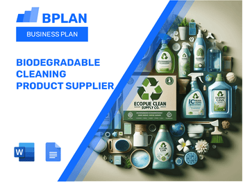 Biodegradable Cleaning Product Supplier Business Plan