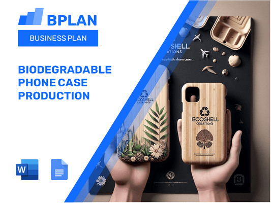 Biodegradable Phone Case Production Business Plan
