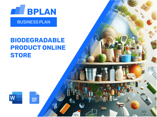 Biodegradable Product Online Store Business Plan