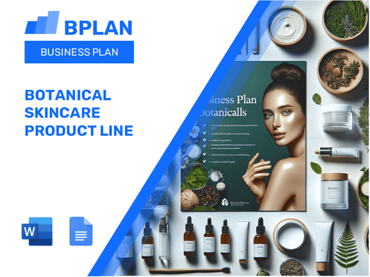 Botanical Skincare Product Line Business Plan