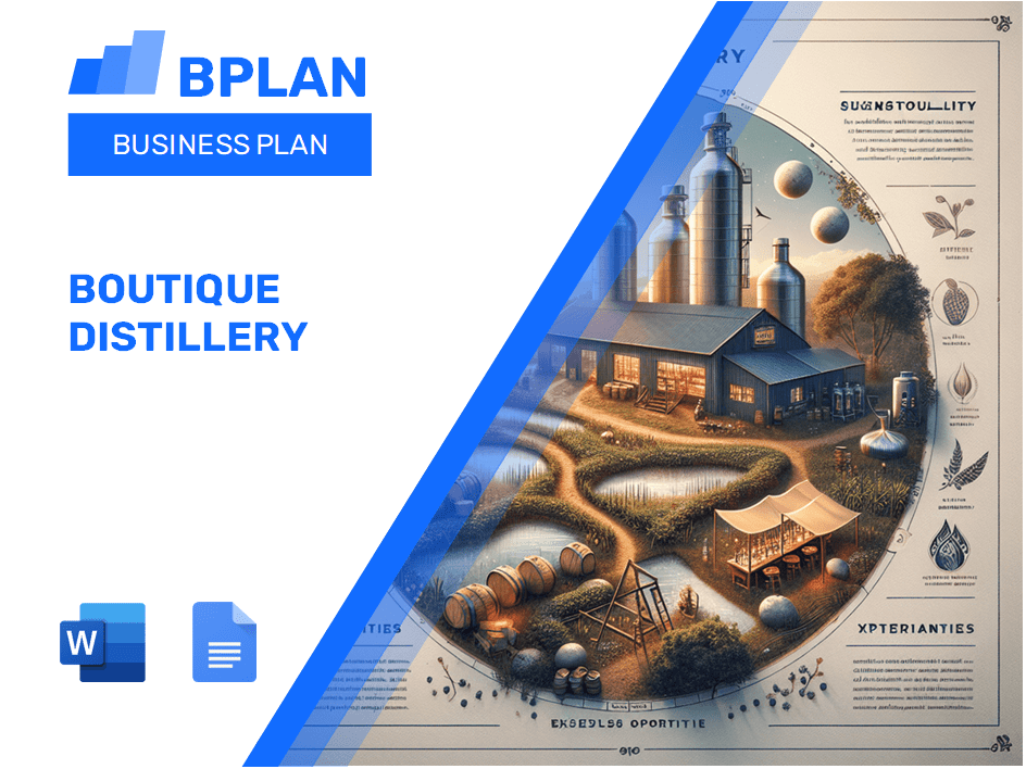 Boutique Distillery Business Plan