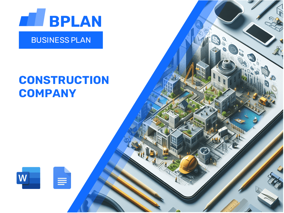 Construction Company Business Plan