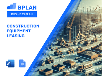 Construction Equipment Leasing Business Plan