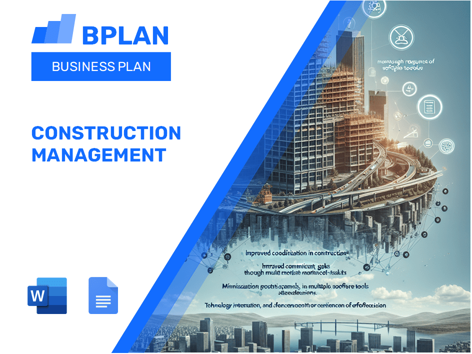 Construction Management Business Plan