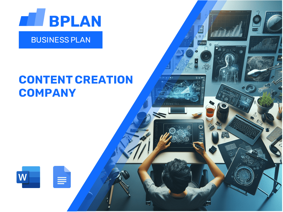 Content Creation Company Business Plan