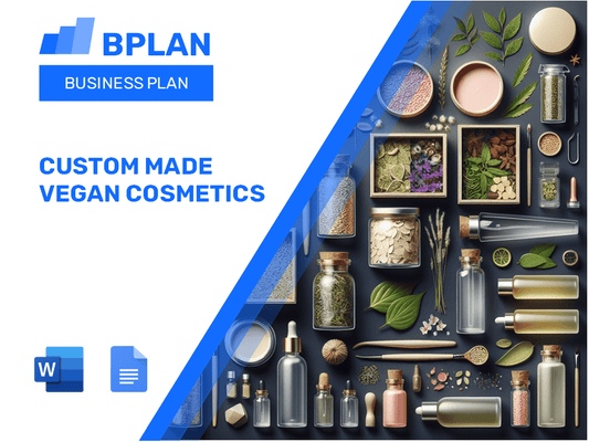 Custom Made Vegan Cosmetics Business Plan