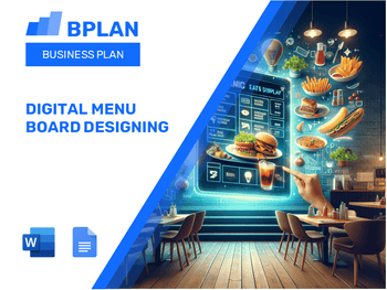Digital Menu Board Designing Business Plan