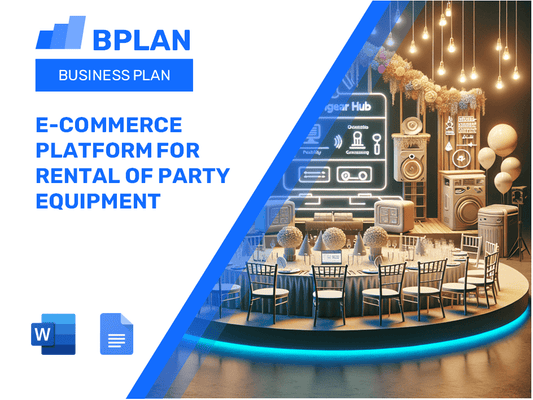 E-Commerce Platform For Rental Of Party Equipment Business Plan