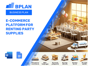 E-Commerce Platform for Renting Party Supplies Business Plan