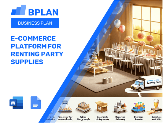 E-Commerce Platform for Renting Party Supplies Business Plan