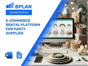E-Commerce Rental Platform For Party Supplies Business Plan