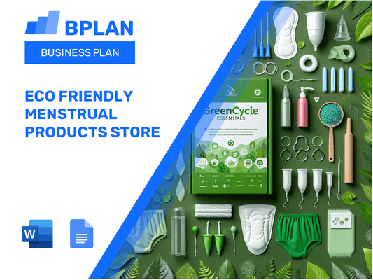 Eco Friendly Menstrual Products Store Business Plan