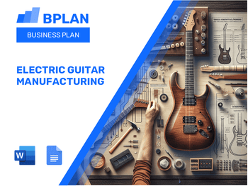 Electric Guitar Manufacturing Business Plan