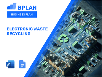 Electronic Waste Recycling Business Plan