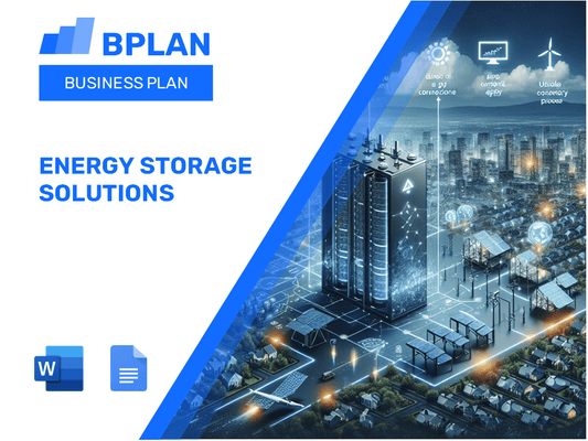 Energy Storage Solutions Business Plan