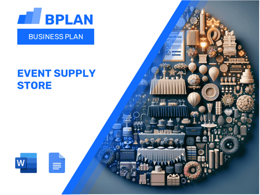 Event Supply Store Business Plan