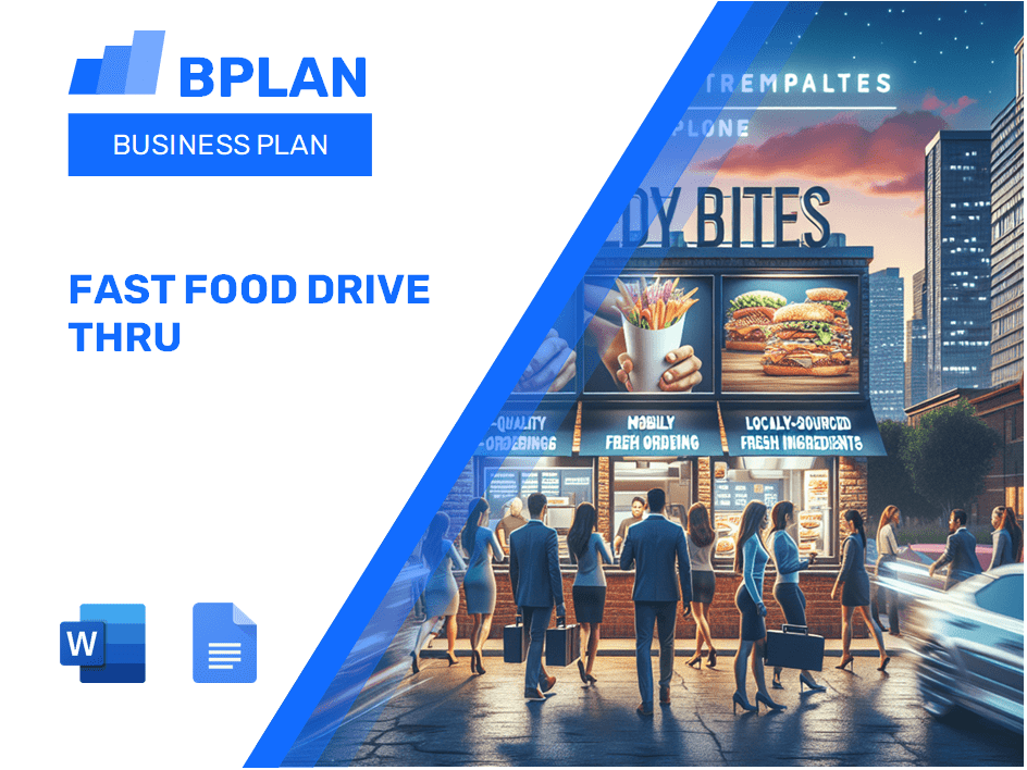 Fast Food Drive Thru Business Plan