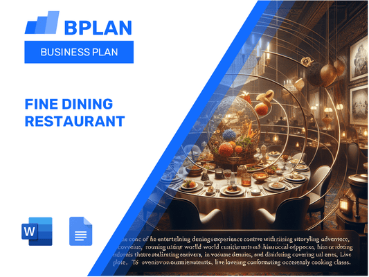 Fine Dining Restaurant Business Plan