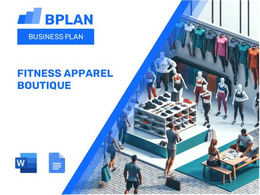 Fitness Apparel Boutique Business Plan