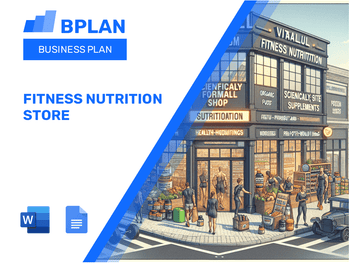 Fitness Nutrition Store Business Plan