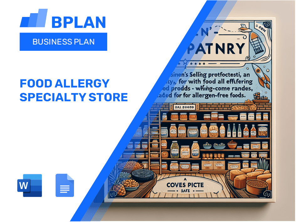 Food Allergy Specialty Store Business Plan