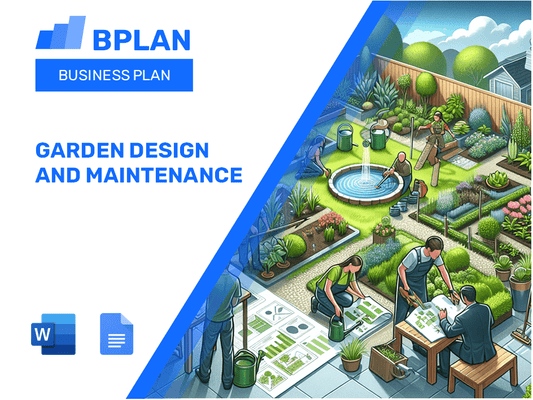 Garden Design And Maintenance Business Plan