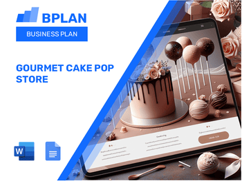 Gourmet Cake Pop Store Business Plan