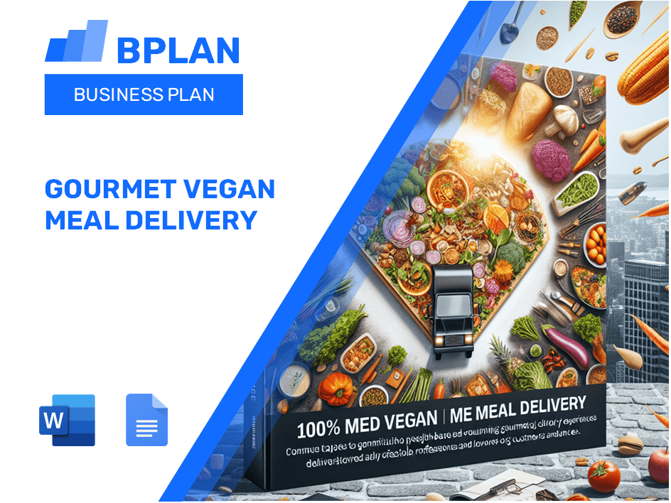 Gourmet Vegan Meal Delivery Business Plan