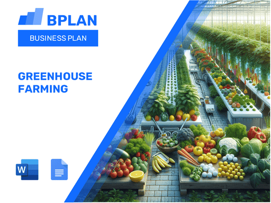 Greenhouse Farming Business Plan