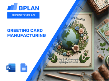 Greeting Card Manufacturing Business Plan