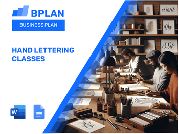 Hand Lettering Classes Business Plan
