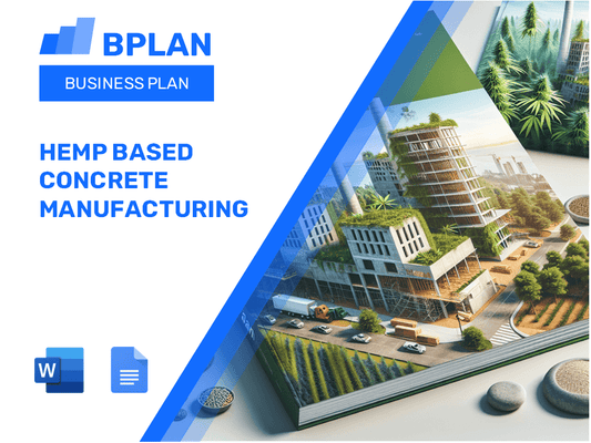 Hemp Based Concrete Manufacturing Business Plan