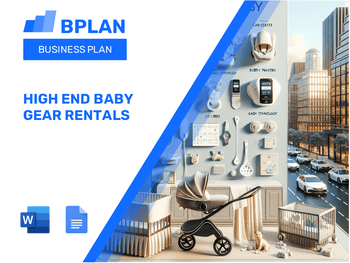 High End Baby Gear Rentals Business Plan