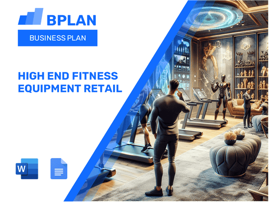 High End Fitness Equipment Retail Business Plan