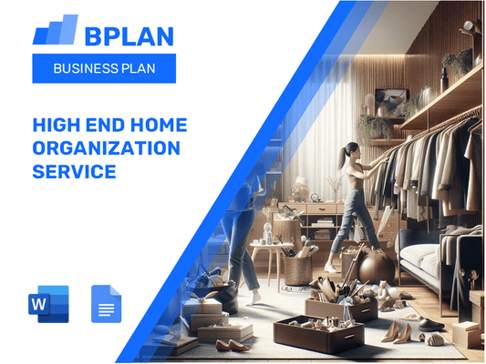 High End Home Organization Service Business Plan