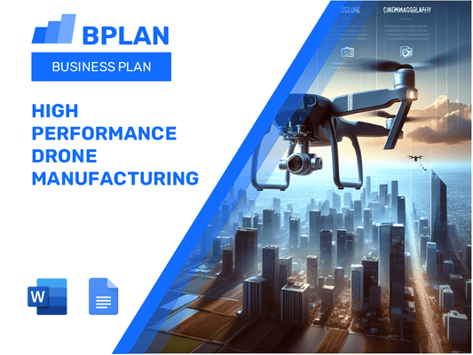 High Performance Drone Manufacturing Business Plan