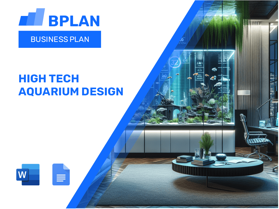High Tech Aquarium Design Business Plan